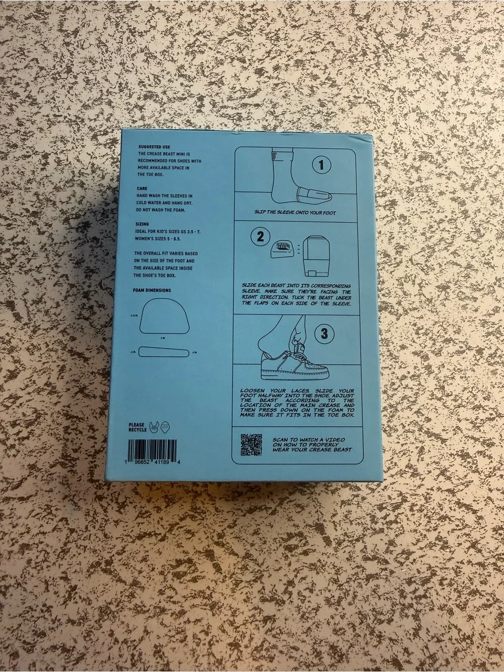 Memory Foam Shoe Crease Protector - Stops Creases in New & Old Shoes